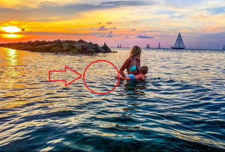 Egy férfi lefotózta terhes feleségét, és ez jött ki belőle